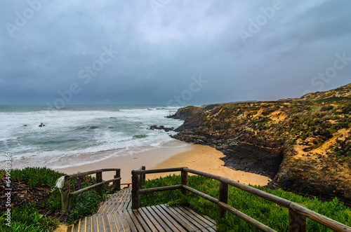 beach and rocks photo