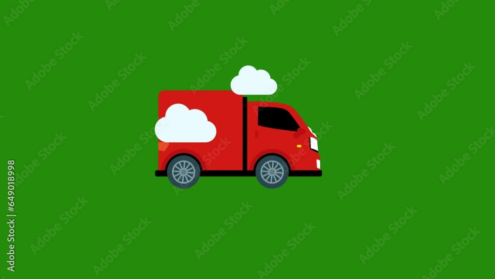 delivery car 4K motion animation.motion animation. delivery car 4K motion animation.motion animation.