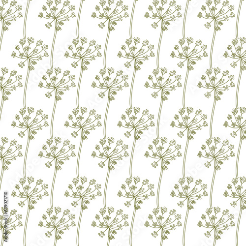 Wallpaper Mural A floral pattern jaal vines in green and white on a crisp white background Torontodigital.ca