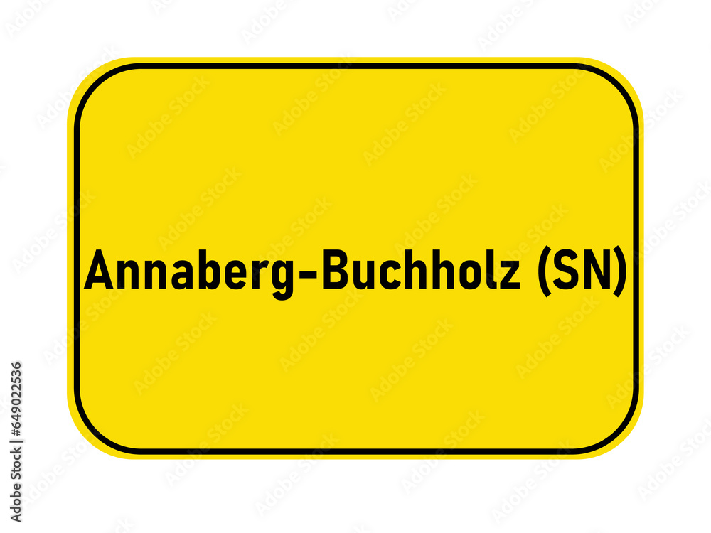 Town entrance sign Annaberg-Buchholz SN Town entrance sign Annaberg-Buchholz SN