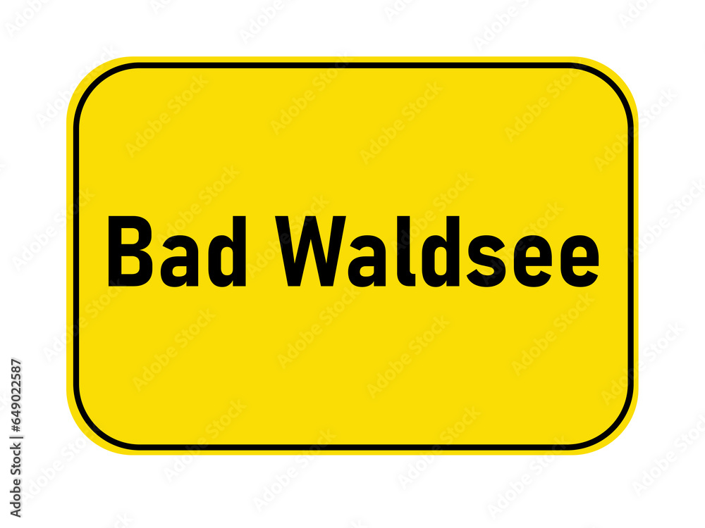 Town entrance sign Bad Waldsee Town entrance sign Bad Waldsee
