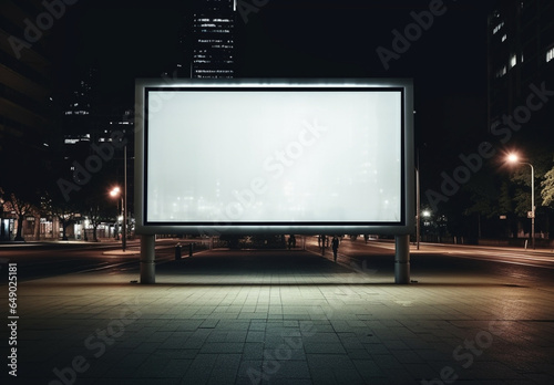 Banner space advertise business empty board poster urban city blank billboard street