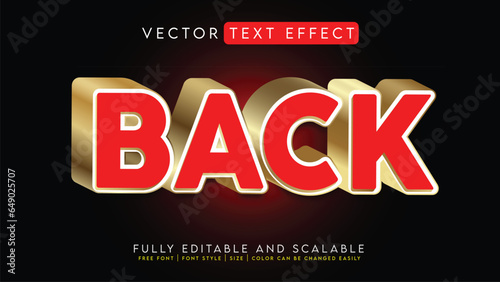 3D Text Effect _Fully Editable and Scalable Vector (Back)