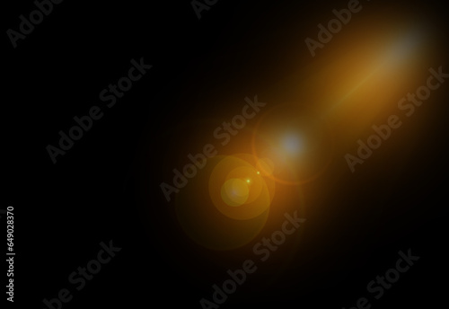abstract of lighting for background. digital lens flare in dark background © Design