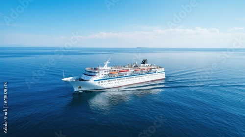 A large tourist liner in ocean