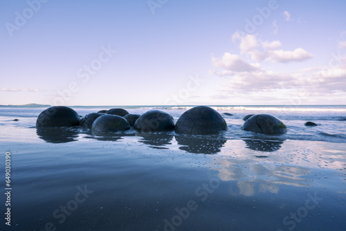 Moeraki Boulders New Zealand beach landscape photo