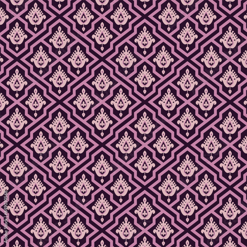 A vibrant purple and white pattern on a rich purple background
