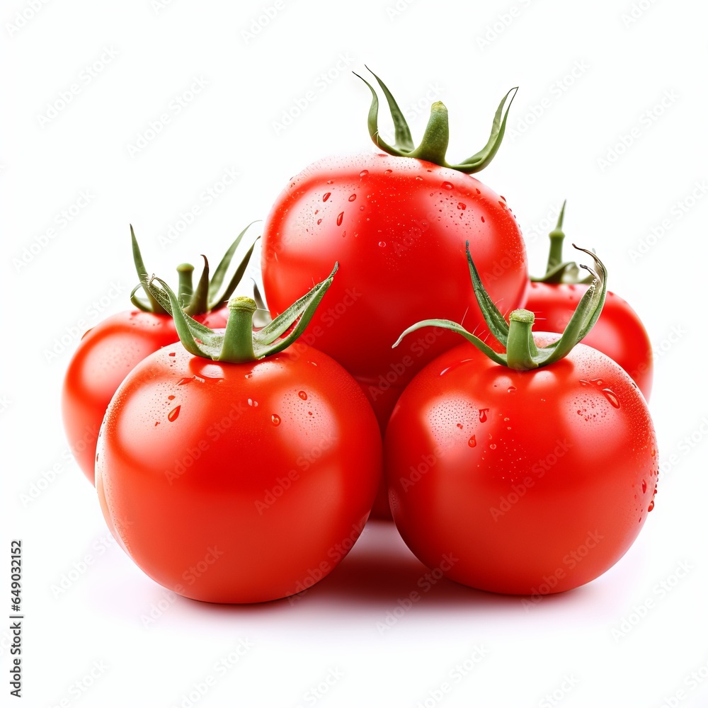 Delicious fresh tomato isolated on white background Delicious fresh tomato isolated on white background