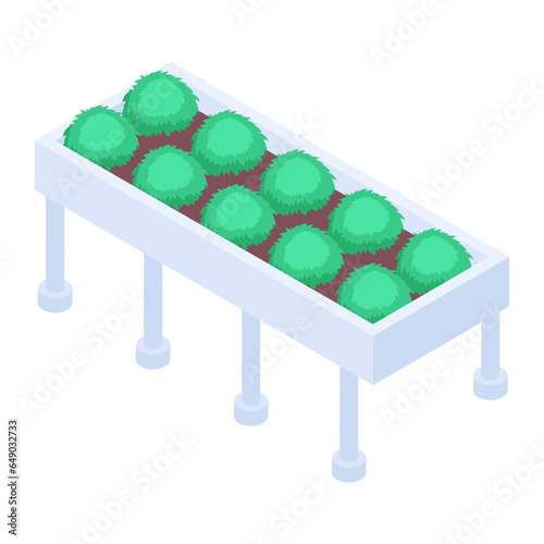 Check farm crops isometric icon 