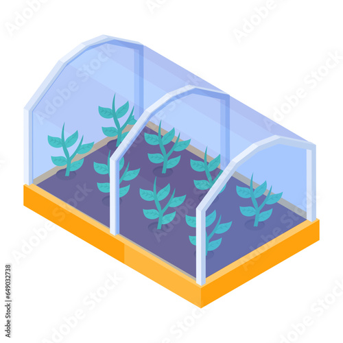 Check farm crops isometric icon 