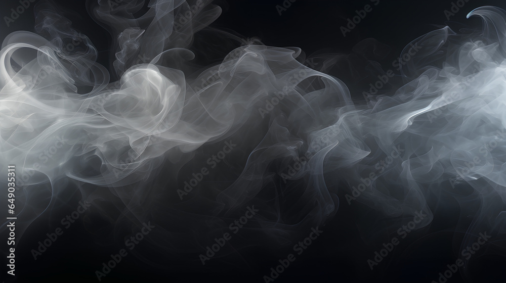 Genuine smoke billowing outward, with an empty center, producing a dramatic and eerie smoke or fog effect suitable for a spooky Halloween background.