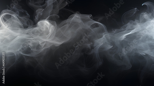 Genuine smoke billowing outward, with an empty center, producing a dramatic and eerie smoke or fog effect suitable for a spooky Halloween background.