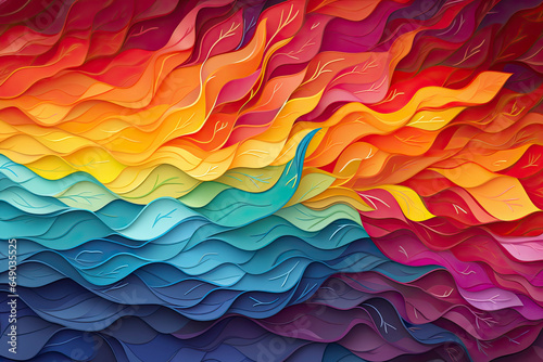 Pride month colorful background represent love, equality and diversity