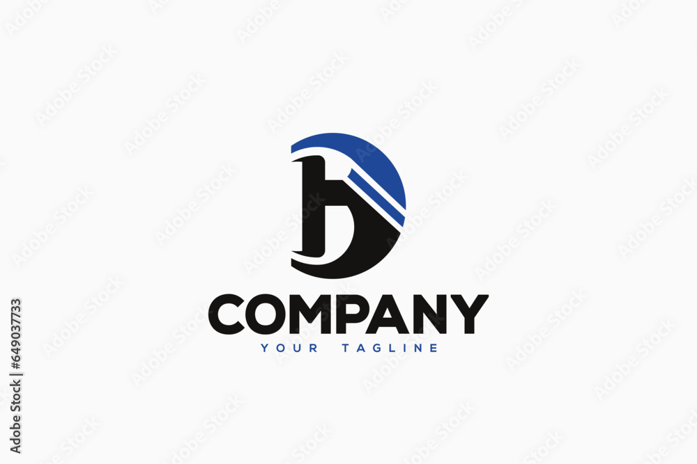 Letter D Logo Design - Lettermark Logo Template