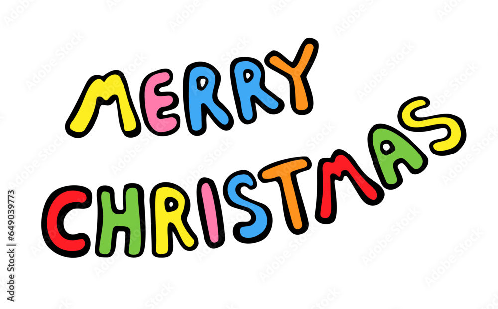 Merry Christmas! Colorful characters Merry Christmas! Colorful characters