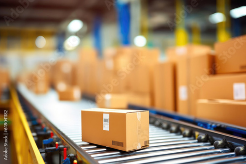 Conveyor System in a Shipping Warehouse