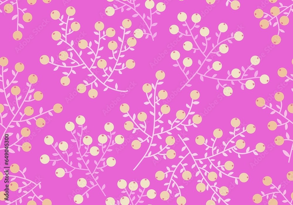 Autumn floral seamless berries pattern for wrapping paper and fabrics and kids clothes print and festive packaging Autumn floral seamless berries pattern for wrapping paper and fabrics and kids clothes print and festive packaging