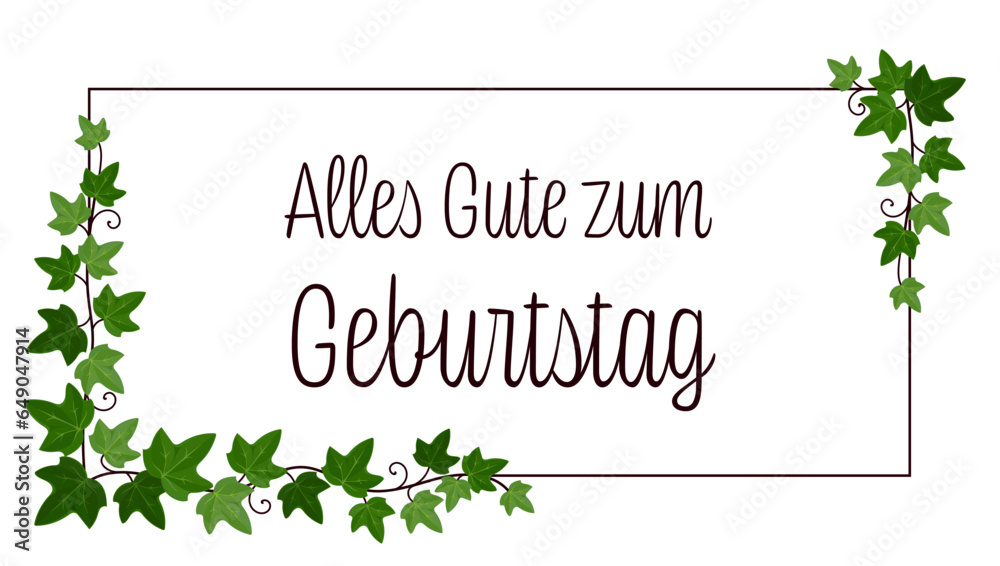 Alles Gute Zum Geburtstag Schriftzug Deutsch Alles Gute zum Geburtstag - Schriftzug in deutscher Sprache
