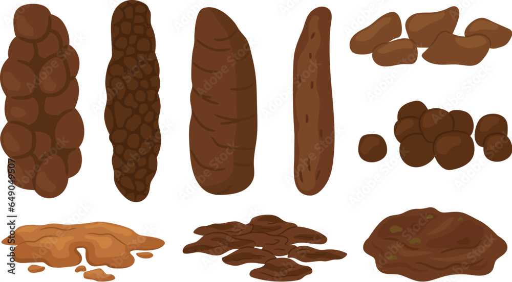 Bristol stool form scale with faeces type images Stock Vector | Adobe Stock