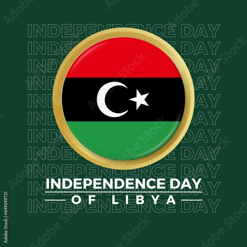Premium Vector   Vector illustration of happy libya independence day