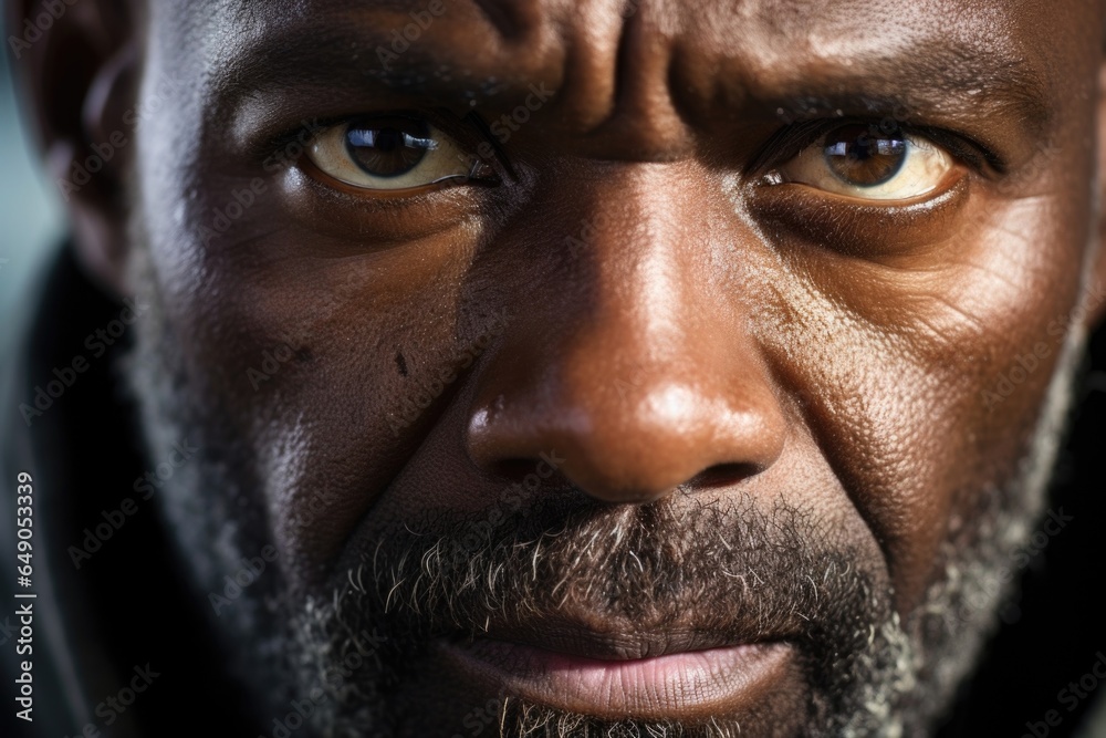 A lightskinned, middleaged man, whose regretladen gaze is a testimony to his newfound understanding of the ongoing civil struggle for equal rights. A lightskinned, middleaged man, whose regretladen gaze is a testimony to his newfound understanding of the ongoing civil struggle for equal rights.