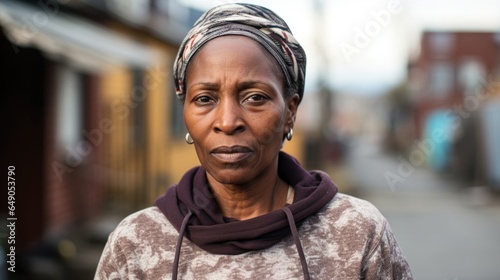 A mother, her features a blend of anguish and resolve. She had lost her son to street violence but found forgiveness through a restorative justice program, which she now tirelessly advocates © Justlight