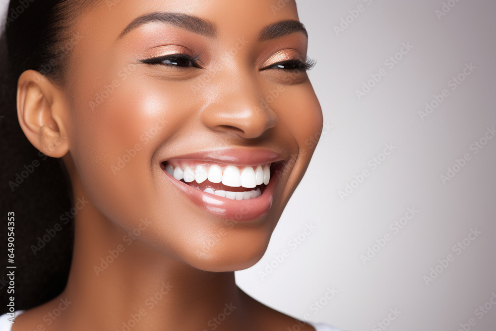 Perfect healthy teeth smile of a young woman. Teeth whitening Perfect healthy teeth smile of a young woman. Teeth whitening
