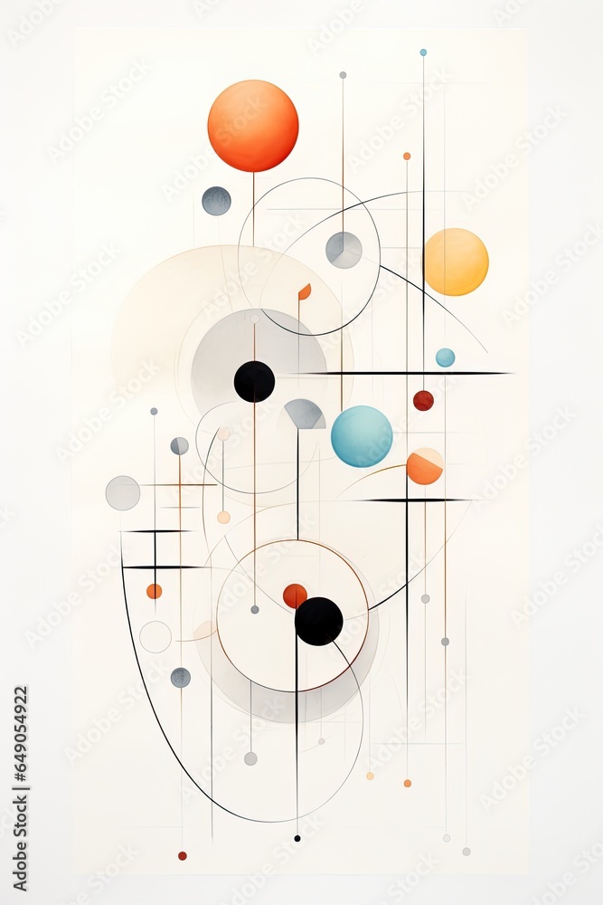 Abstract art of geometric shapes Abstract art of geometric shapes