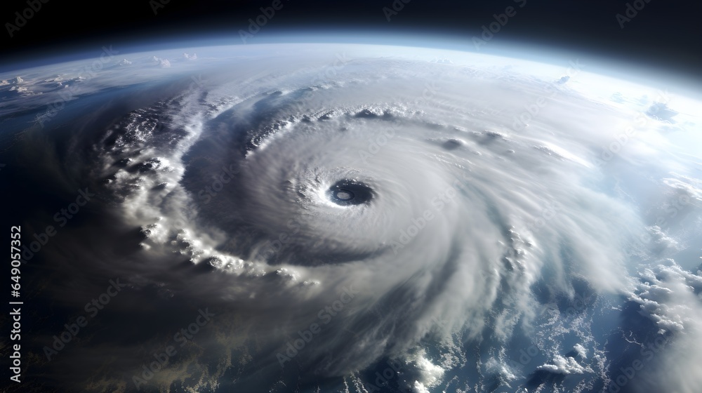 Hurricane satellite earth image