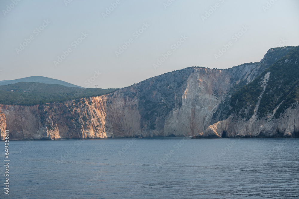Panoramic view of coastline of Lefkada, Greece Panoramic view of coastline of Lefkada, Greece