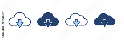 Cloud icon vector. cloud sign and symbol