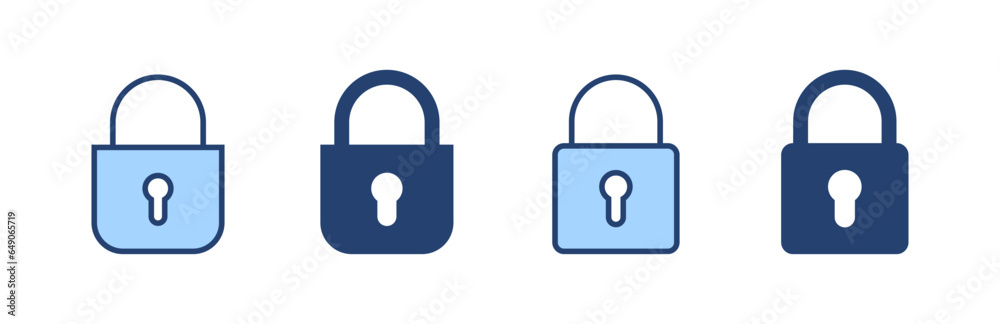 Lock icon vector. Padlock sign and symbol. Encryption icon. Security symbol Lock icon vector. Padlock sign and symbol. Encryption icon. Security symbol