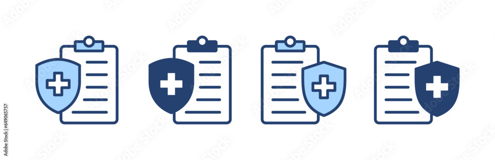 Medical insurance icon vector. health insurance sign and symbol Medical insurance icon vector. health insurance sign and symbol