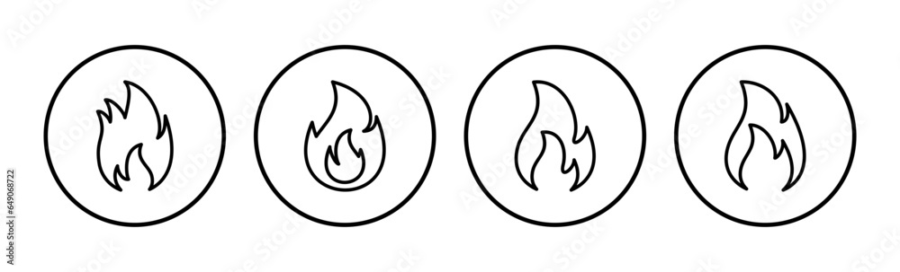 Fire icon vector. fire flame icon Fire icon vector. fire flame icon