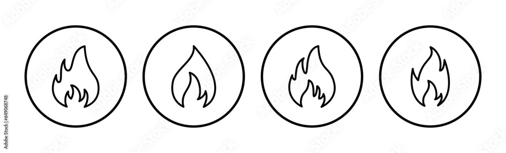 Fire icon vector. fire flame icon Fire icon vector. fire flame icon