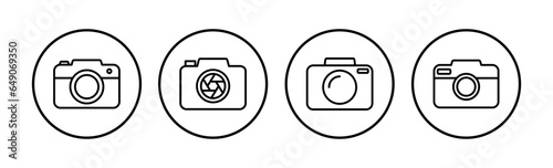 Camera Icon in trendy flat style isolated. Camera symbol web site design