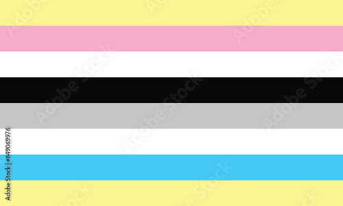 Multiflux Pride Flag. Multiflux is an umbrella term to describe someone in gender flux with multiple genders.