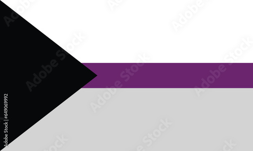Demisexual Pride Flag. Sexual orientation on the asexual spectrum is defined as someone who does not experience sexual attraction until they have formed a deep emotional connection with someone.