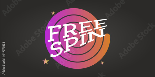 Free Spin Text Effect