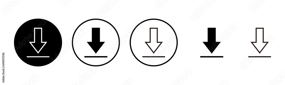 Download icon set illustration. Download sign and symbol Download icon set illustration. Download sign and symbol