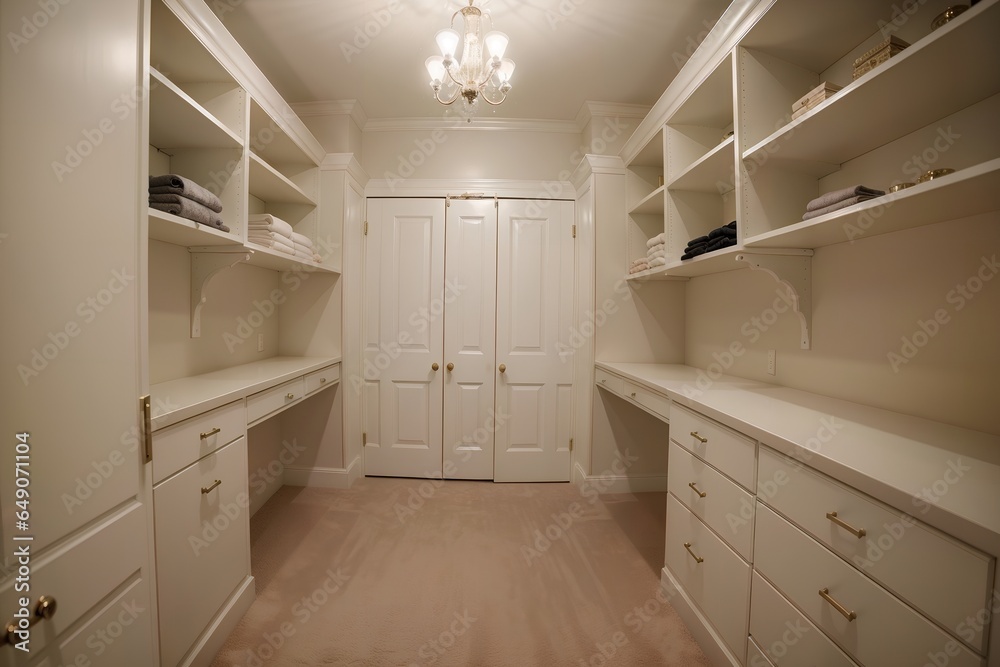 Opulent Elegance A Glimpse into Luxurious Walk in Closets. AI Generated. Opulent Elegance A Glimpse into Luxurious Walk in Closets. AI Generated.