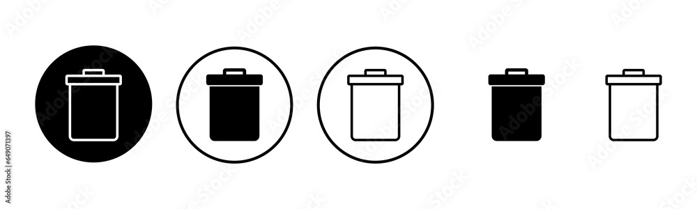 Trash icon set illustration. trash can icon. delete sign and symbol. Trash icon set illustration. trash can icon. delete sign and symbol.