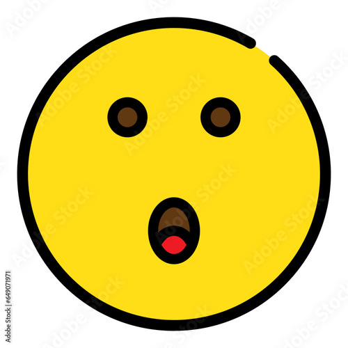 shocked smiley face icon