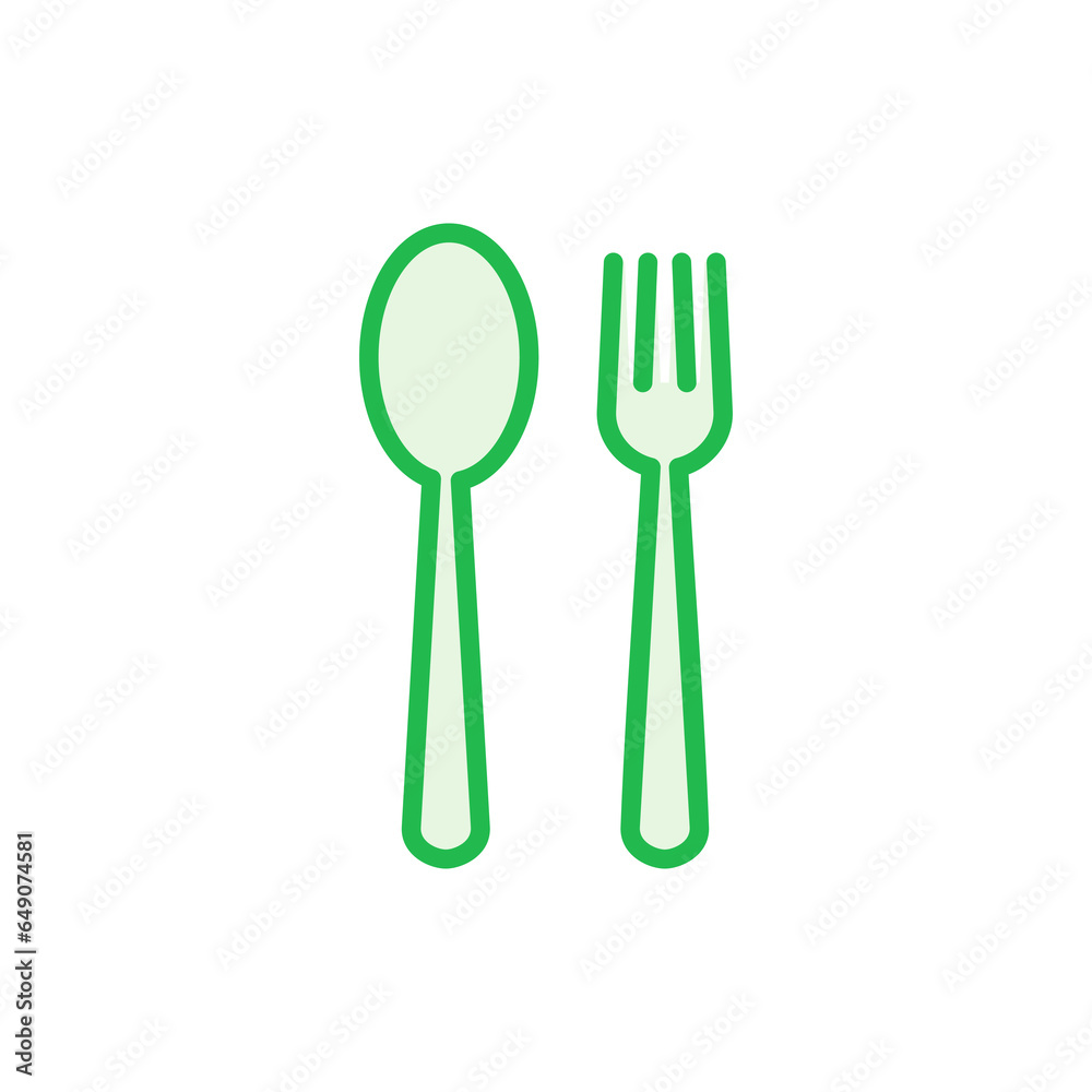 spoon and fork icon set. spoon, fork and knife icon vector. restaurant icon spoon and fork icon set. spoon, fork and knife icon vector. restaurant icon