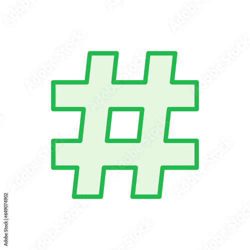 Hashtag icon set. hashtag symbol