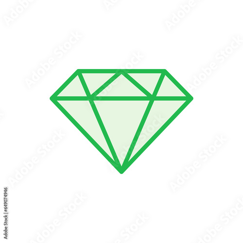 Diamond icon set. diamond gems vector icon.