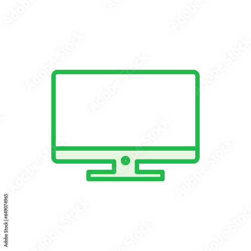 Computer icon set. computer monitor icon vector.