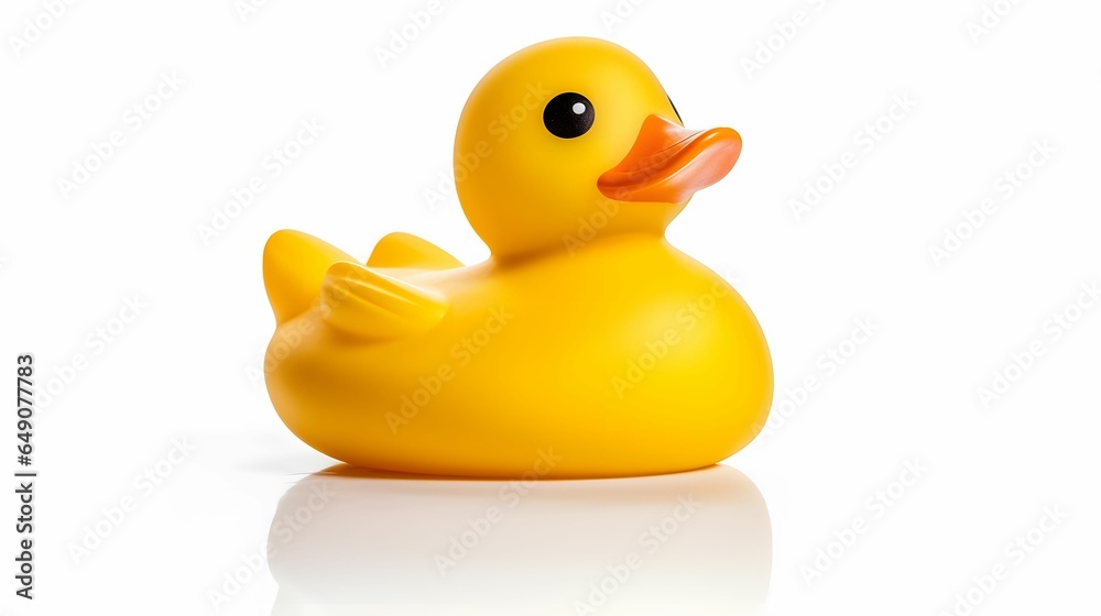 yellow rubber duck isolated
