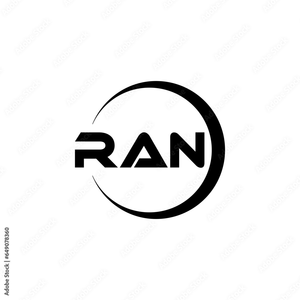 RAN Letter Logo Design, Inspiration for a Unique Identity. Modern Elegance and Creative Design. Watermark Your Success with the Striking this Logo.