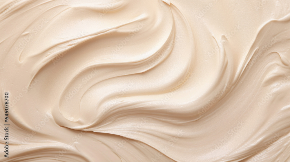 Cosmetic smears of creamy texture on a beige background Cosmetic smears of creamy texture on a beige background